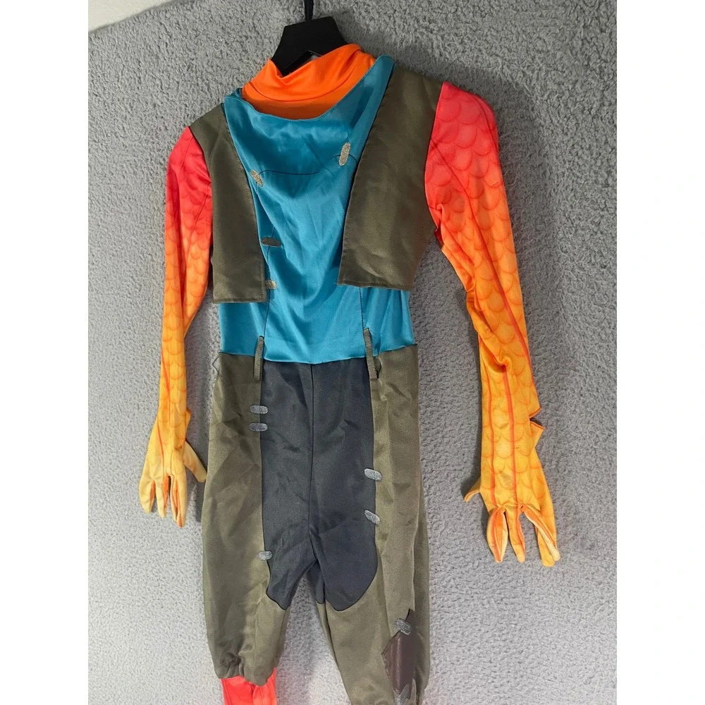 Fortnite Fishstick Costume Kids Medium 8-10 Spirit Halloween Jumpsuit